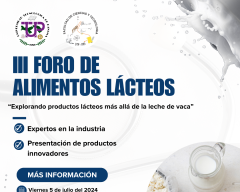 fct, Facultad de Ciencias y Tecnología, Universidad Tecnológica de Panamá, Foro Alimentos Lácteos, Licenciatura en Ingeniería en Alimentos 